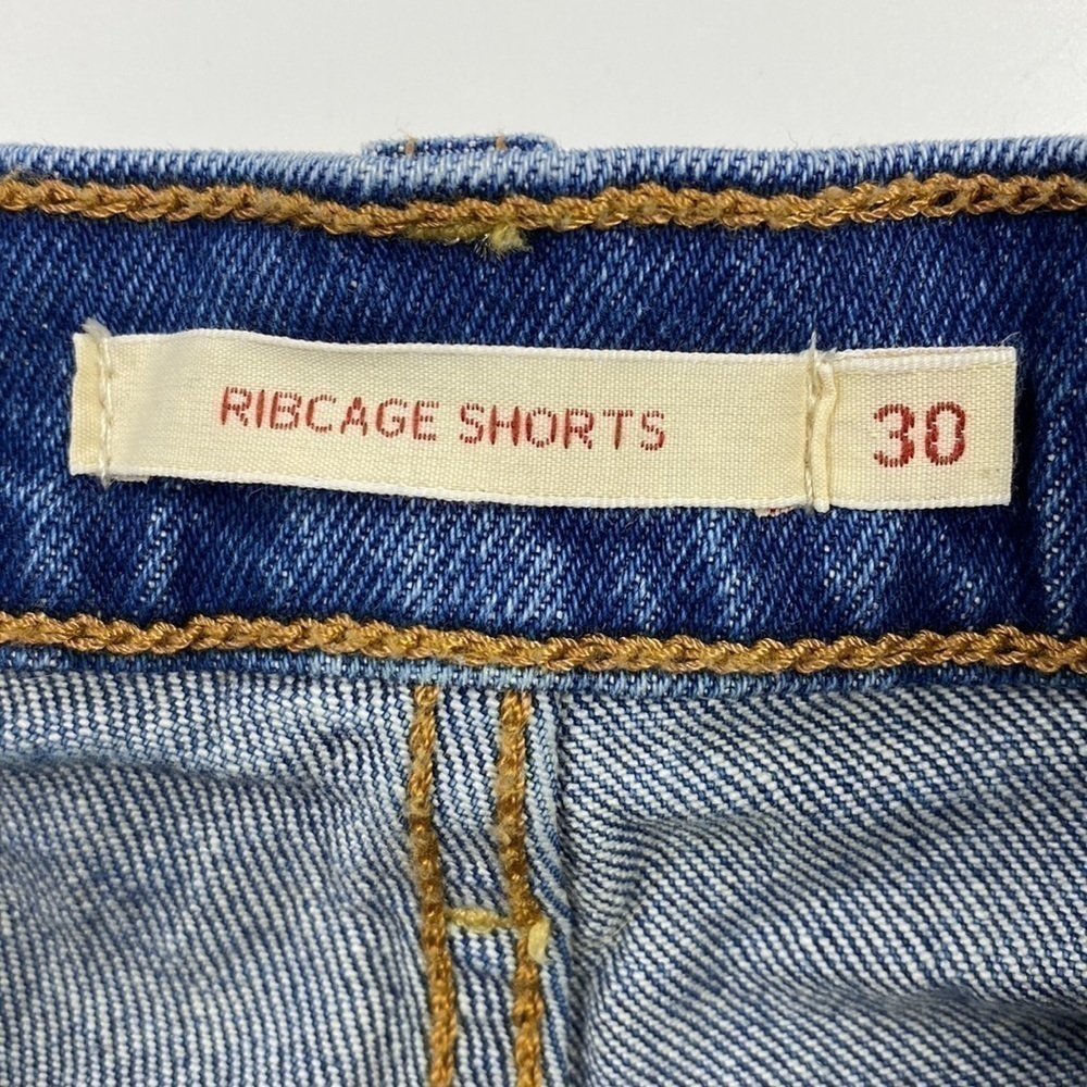 Levi's Premium Ribcage Shorts Button Fly Size 30 (flawed) - Picture 5 of 12